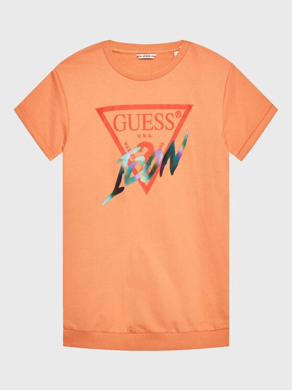 Guess Guess Ежедневна рокля J3RK01 KB4O0 Оранжев Regular Fit