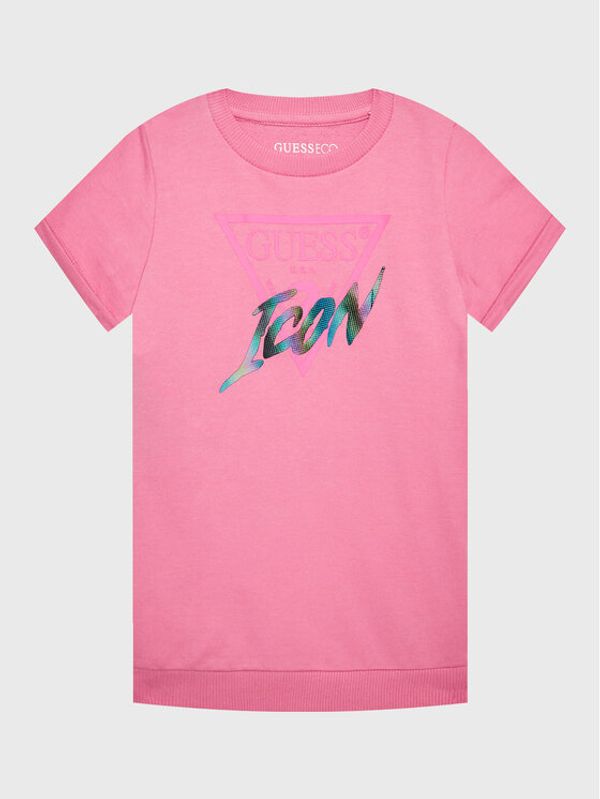 Guess Guess Ежедневна рокля J3RK01 KB4O0 Розов Regular Fit