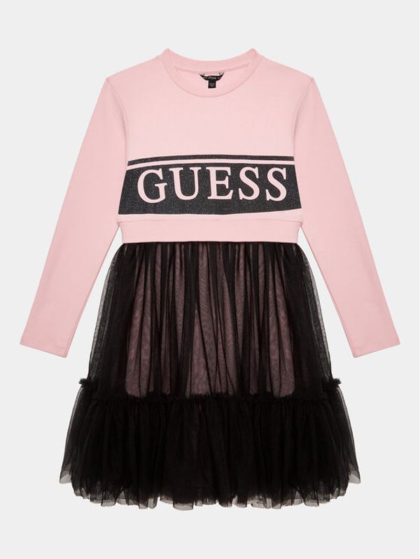 Guess Guess Ежедневна рокля J3YK07 KB8R0 Розов Regular Fit