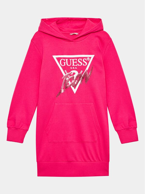 Guess Guess Ежедневна рокля J3YK33 KA6R3 Розов Regular Fit