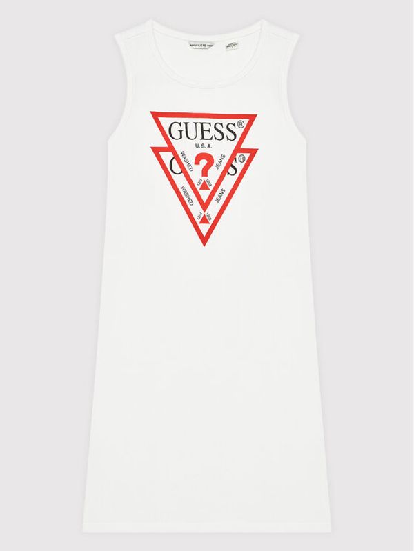 Guess Guess Ежедневна рокля J92K57 KAUD0 Бял Regular Fit