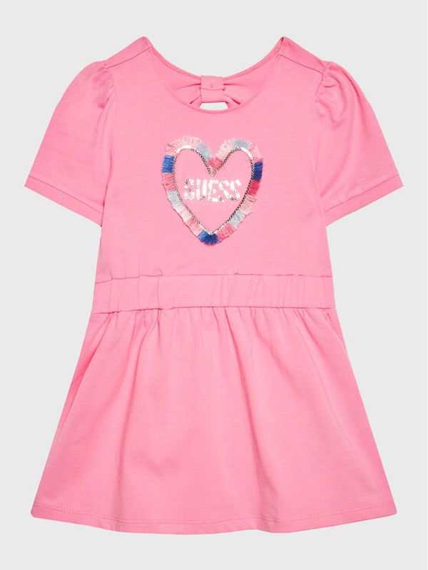 Guess Guess Ежедневна рокля K3GK04 K6YW1 Розов Regular Fit