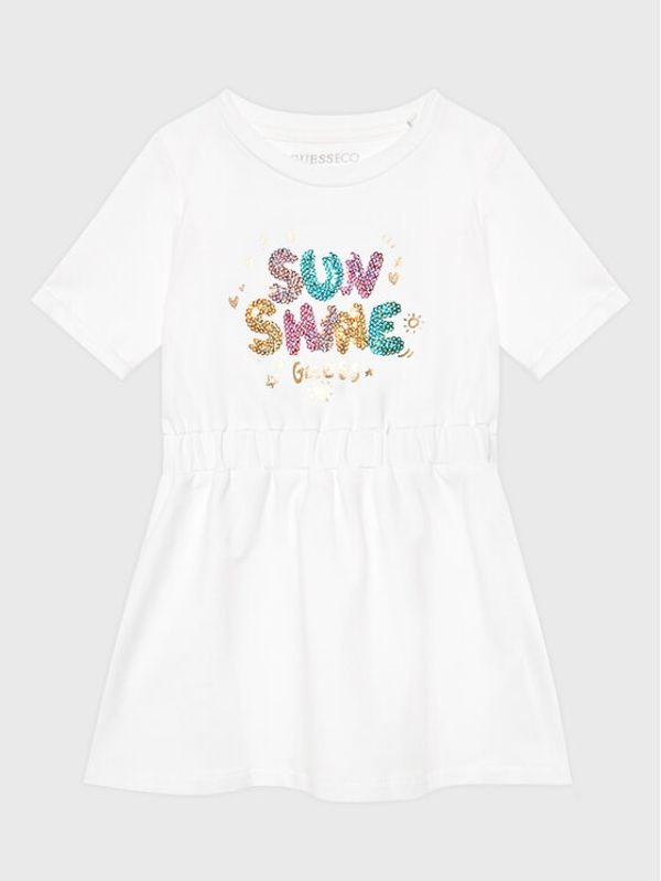 Guess Guess Ежедневна рокля K3GK13 KAE23 Бял Regular Fit