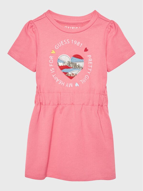 Guess Guess Ежедневна рокля K3RK04 KA6R3 Розов Regular Fit