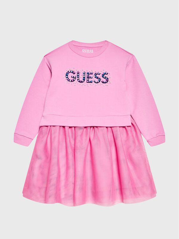 Guess Guess Ежедневна рокля K3RK08 KA6V0 Розов Regular Fit
