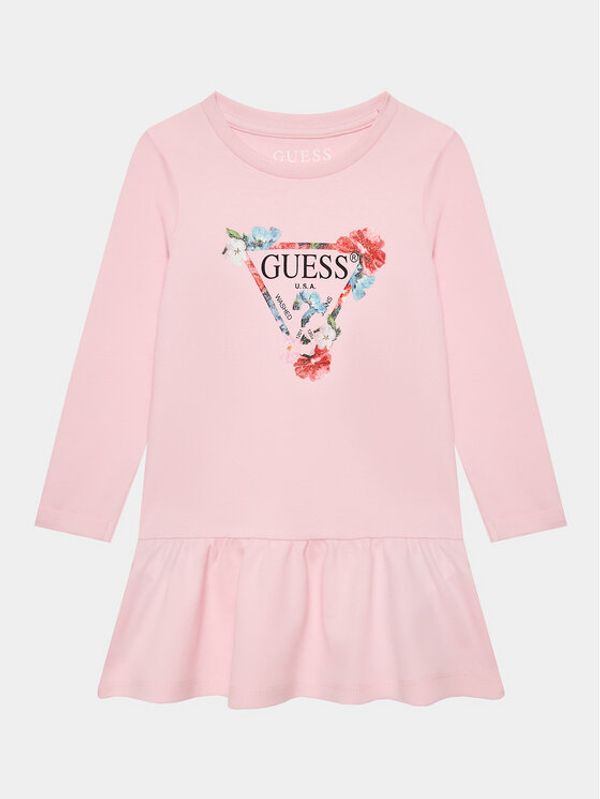 Guess Guess Ежедневна рокля K3YK13 KA6W4 Розов Regular Fit
