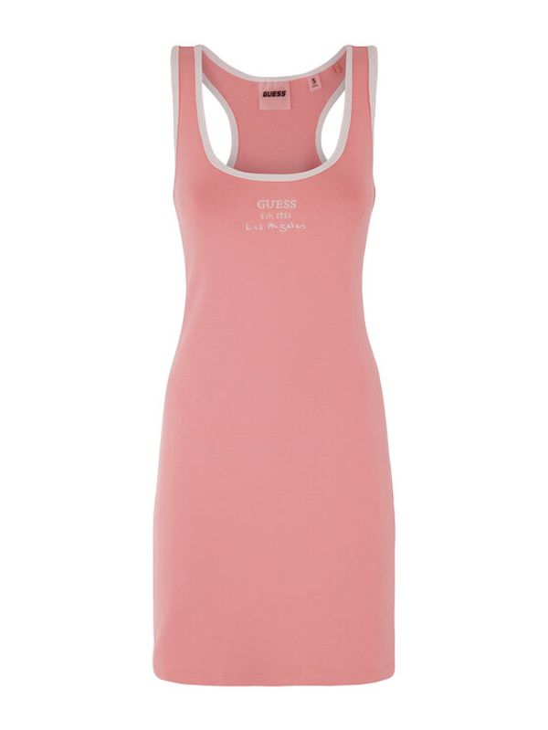Guess Guess Ежедневна рокля Signature V3GK02 KBP41 Розов Regular Fit
