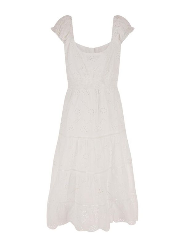 Guess Guess Ежедневна рокля Skyler W3GK95 WFG40 Бял Regular Fit