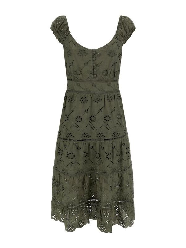Guess Guess Ежедневна рокля Skyler W3GK95 WFG40 Зелен Regular Fit