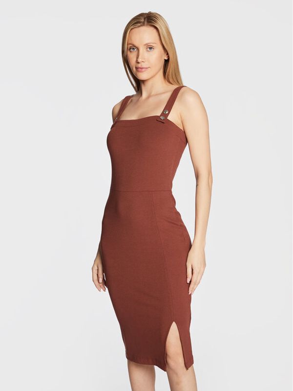 Guess Guess Ежедневна рокля W2YK17 K8RT2 Кафяв Regular Fit