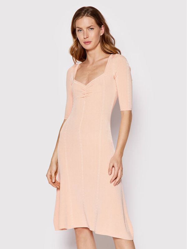 Guess Guess Ежедневна рокля W2YK53 Z30K0 Розов Flare Fit