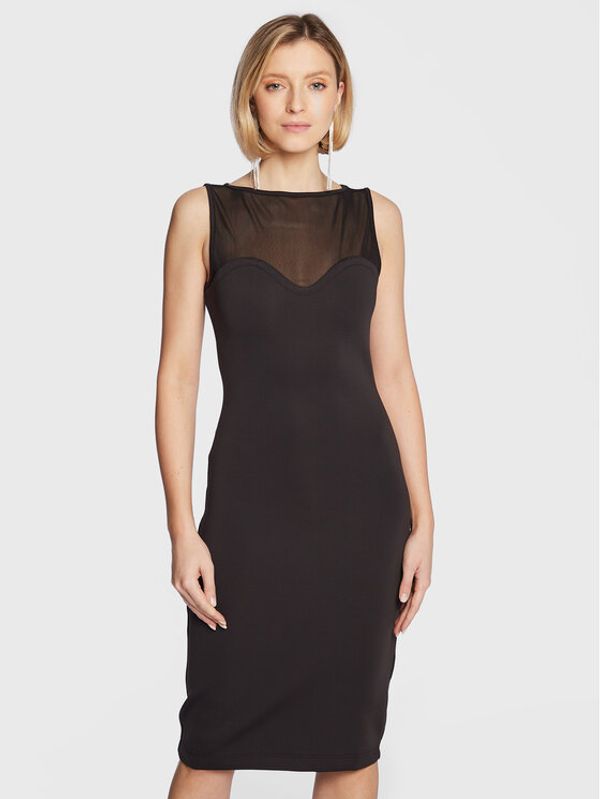 Guess Guess Ежедневна рокля W3RK81 KAZS0 Черен Slim Fit