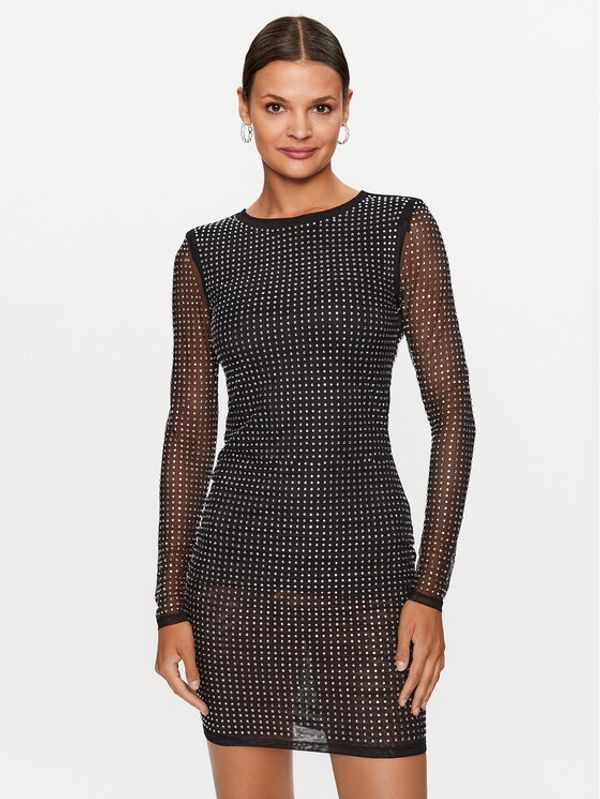 Guess Guess Ежедневна рокля W3YK0Y KBZX0 Черен Bodycon Fit
