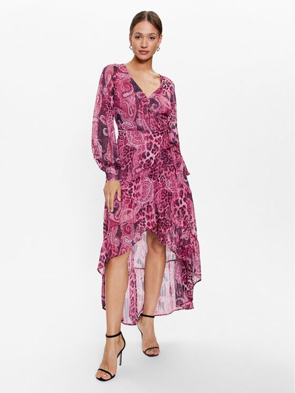 Guess Guess Ежедневна рокля W3YK4 8WFJJ2 Розов Regular Fit