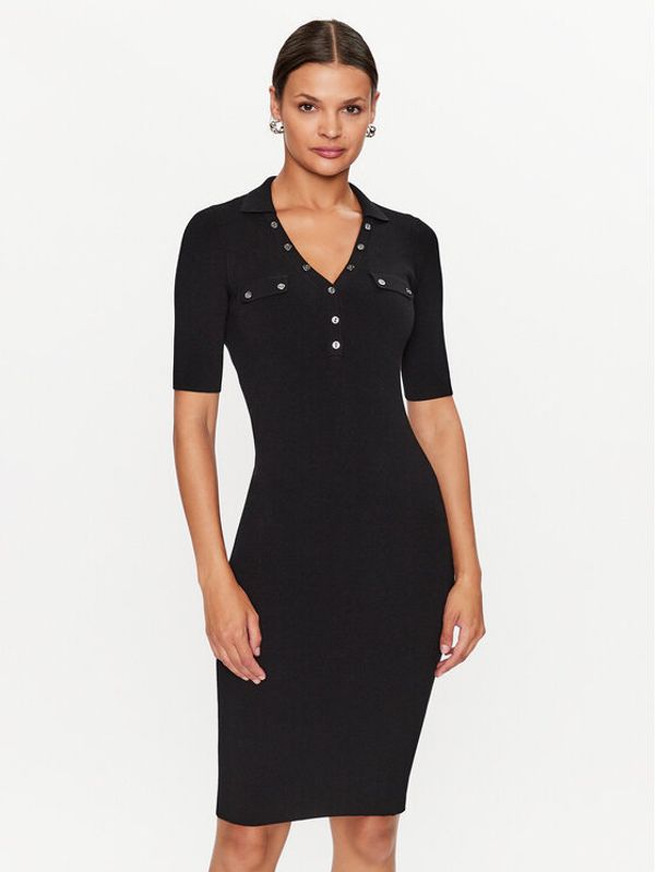 Guess Guess Ежедневна рокля W3YK45 Z2YN2 Черен Bodycon Fit