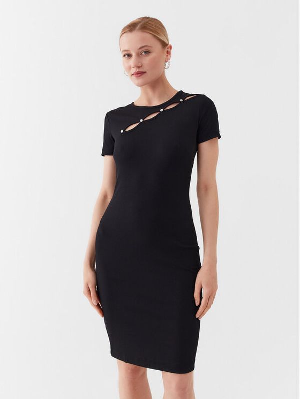 Guess Guess Ежедневна рокля W3YK65 KAZH2 Черен Slim Fit