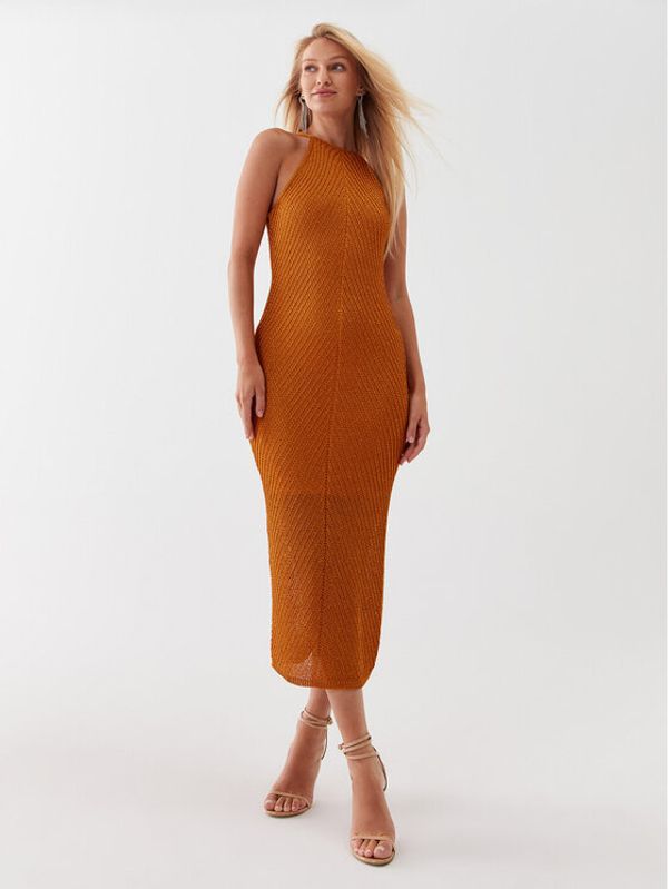 Guess Guess Ежедневна рокля W3YK93 R24F0 Оранжев Bodycon Fit