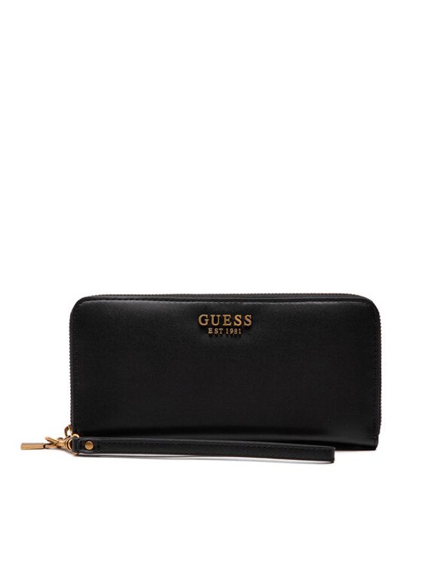 Guess Guess Голям дамски портфейл Laurel (VB) Slg SWVB85 00460 Черен
