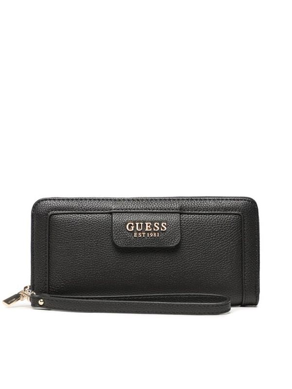 Guess Guess Голям дамски портфейл Slg Recap SWEVG8 96546 Черен