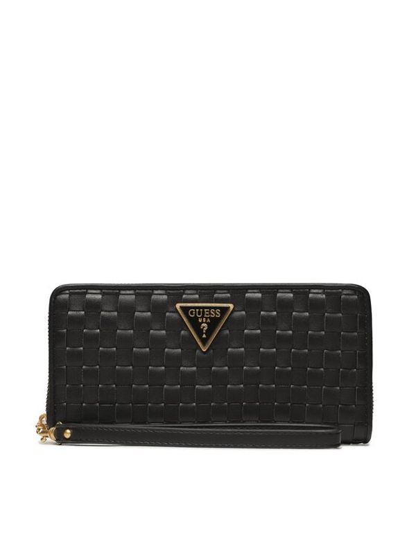 Guess Guess Голям дамски портфейл Slg Recap SWWA87 74460 Черен