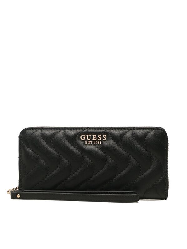 Guess Guess Голям дамски портфейл SWEQG8 96946 Черен