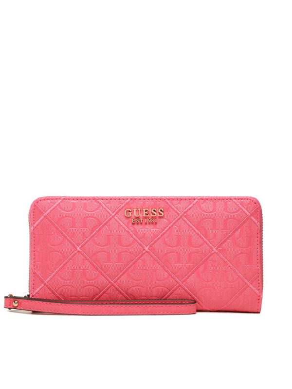 Guess Guess Голям дамски портфейл SWGG87 83460 Розов