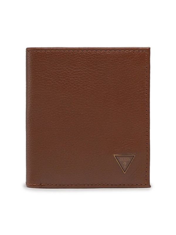 Guess Guess Голям мъжки портфейл Scala Slg SMSCLA LEA22 Кафяв