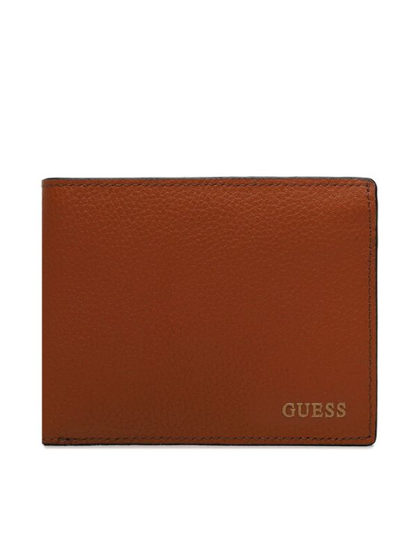 Guess Guess Голям мъжки портфейл Slg Recap SMRIVI LEA24 Кафяв