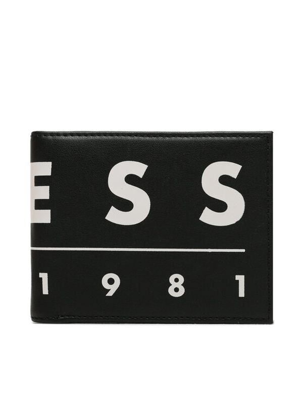 Guess Guess Голям мъжки портфейл Slg Recap SMVENE LEA27 Черен