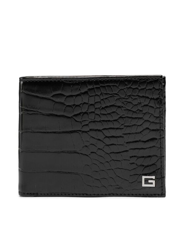 Guess Guess Голям мъжки портфейл SMCAVI LEA20 Черен