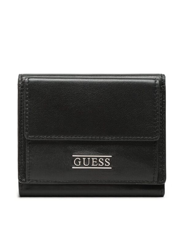 Guess Guess Голям мъжки портфейл SMNEWB LEA37 Черен