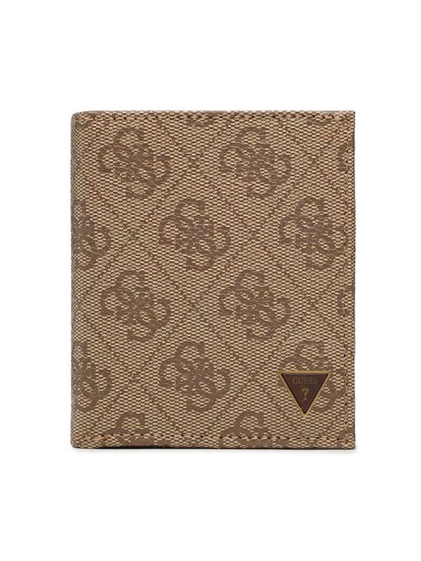 Guess Guess Голям мъжки портфейл Vezzola Smart Slg SMEVZL LEA22 Кафяв