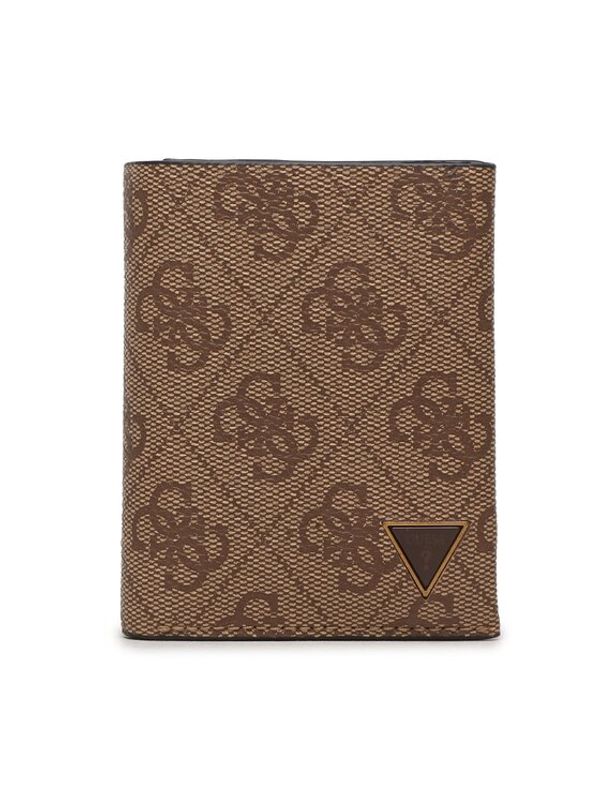 Guess Guess Голям мъжки портфейл Vezzola Smart Slg SMEVZL LEA68 Кафяв