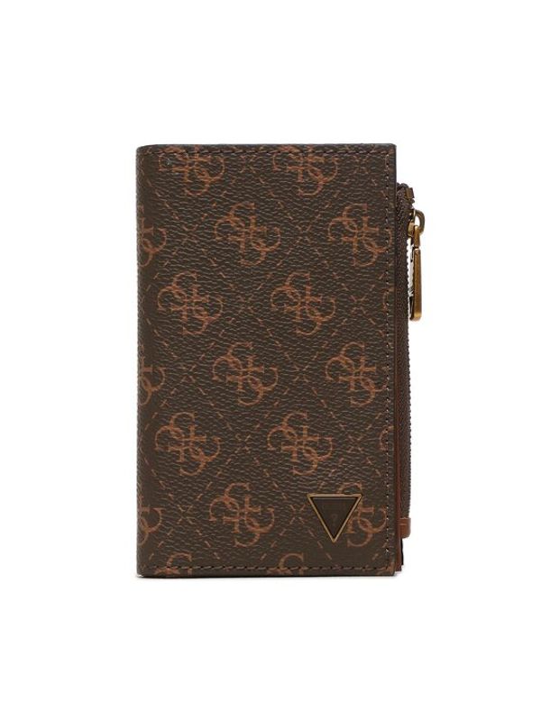 Guess Guess Голям мъжки портфейл Vezzola Smart Slg SMEVZL LEA78 Кафяв