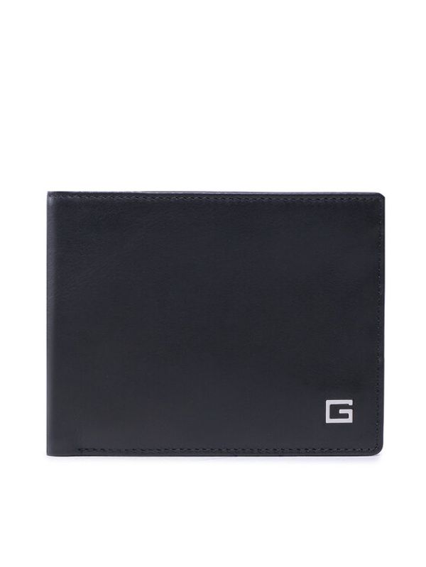 Guess Guess Голям мъжки портфейл Zurigo Slg SMZURO LEA27 Черен