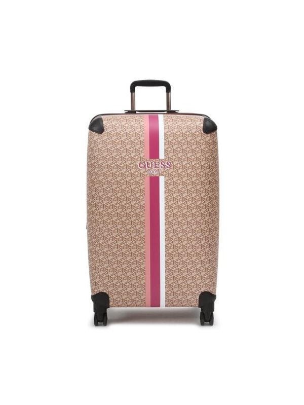 Guess Guess Голям твърд куфар TWS745 29880 Бежов