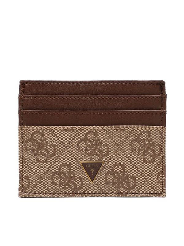 Guess Guess Калъф за кредитни карти SMEVZL LEA25 Кафяв