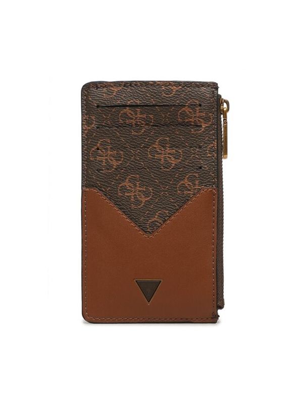 Guess Guess Калъф за кредитни карти SMEVZL LEA81 Кафяв
