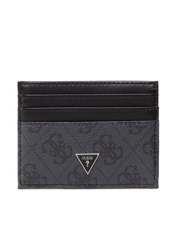 Guess Guess Калъф за кредитни карти Vezzola Smart Card Case SMEVZL LEA25 Сив