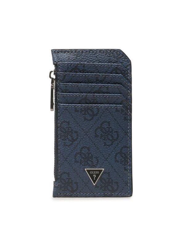 Guess Guess Калъф за кредитни карти Vezzola Smart Slg SMEVZL LEA76 Тъмносин