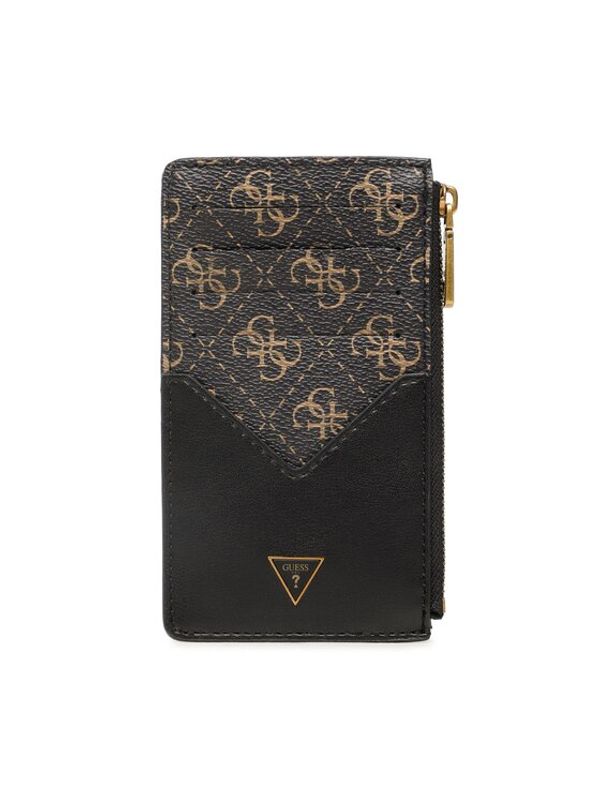 Guess Guess Калъф за кредитни карти Vezzola Smart Slg SMEVZL LEA81 Кафяв