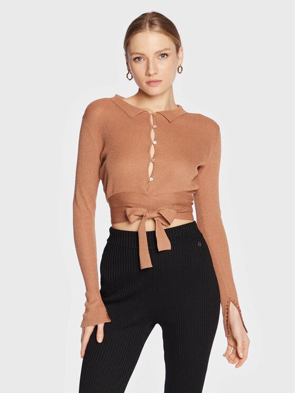 Guess Guess Кардиган Ines W3GR18 Z36L0 Кафяв Regular Fit
