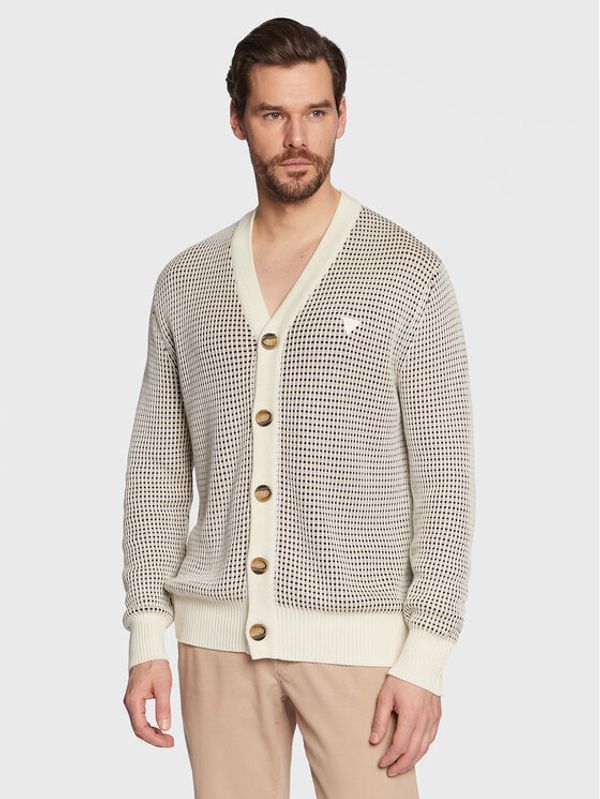 Guess Guess Кардиган Tom M3GR19 Z35Z1 Бежов Regular Fit