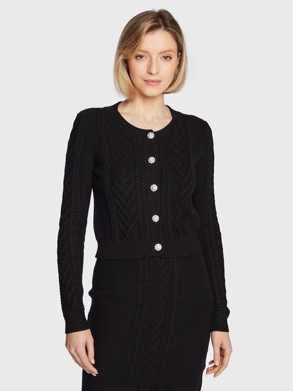 Guess Guess Кардиган W3RR28 Z2V42 Черен Slim Fit