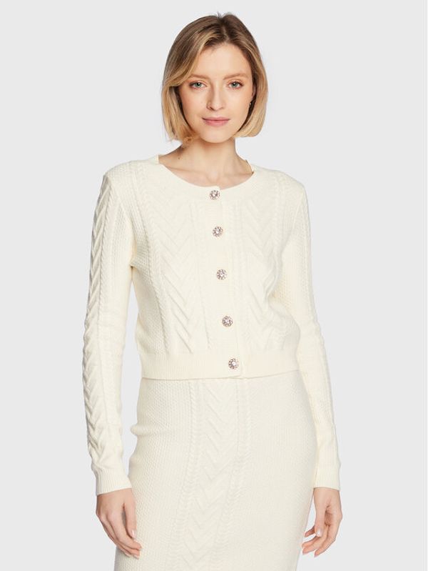 Guess Guess Кардиган W3RR28 Z2V42 Екрю Slim Fit