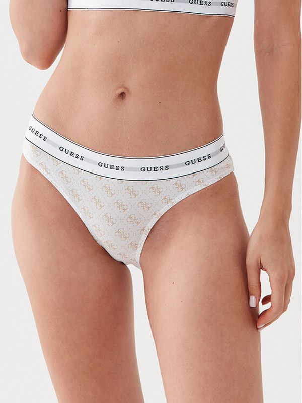 Guess Guess Класически дамски бикини Carrie O97E02 KBOE1 Бял