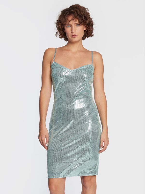 Guess Guess Коктейлна рокля Kayla W2BK43 KBDV0 Син Slim Fit