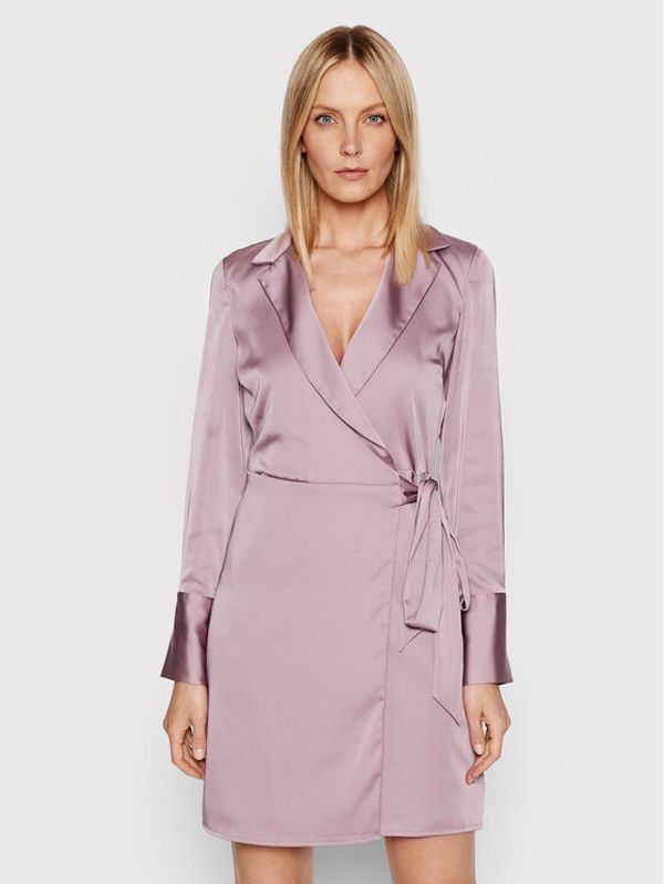 Guess Guess Коктейлна рокля Wrap W2GK0C WEFC2 Виолетов Regular Fit