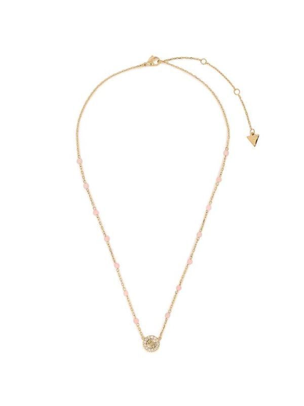 Guess Guess Колие Natural Stones JUBN03 073JW Позлатено с жълто злато