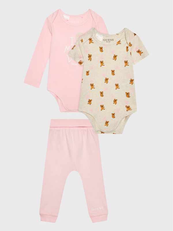 Guess Guess Комплект 2 чифта боди и панталони H3RW04 J1300 Цветен Regular Fit